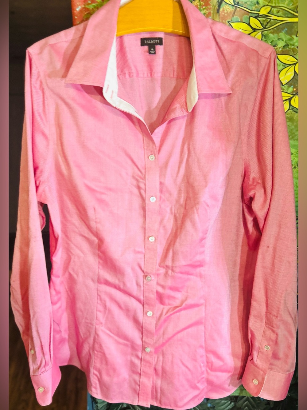 Talbots Pink Button-Down Women's Shirt -Size 18